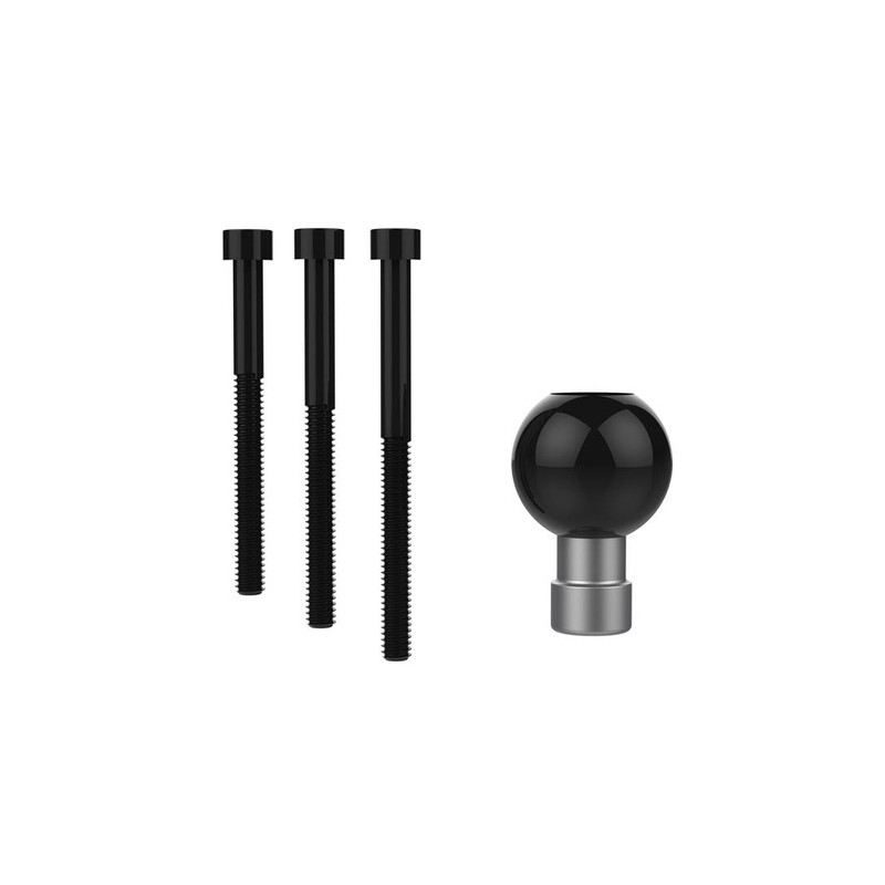 RAM základňa so stredovým otvorom pre skrutky M8, guľovým kĺbom 1'' a skrutky