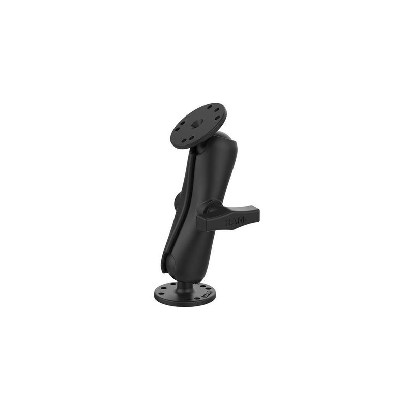 RAM zostava - stredné rameno s dvoma okrúhlymi základňami 2,5'' a guľovým kĺbom 1,5''