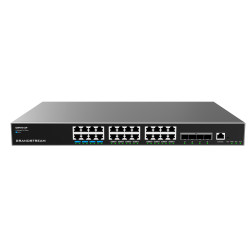 Grandstream GWN7813P Layer 3 Managed Network PoE Switch, 24 portov / 4 SFP+, VLAN, DHCP, Stacking
