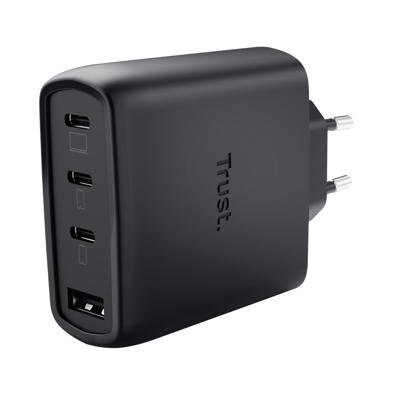 TRUST MAXO 65W 4P GAN CHARGER BLK