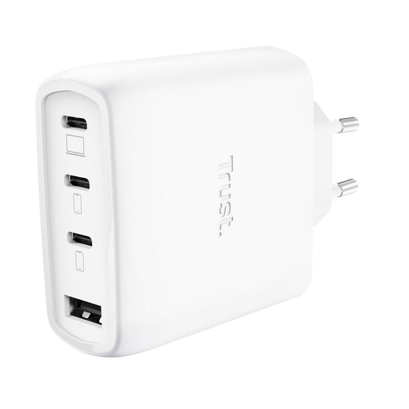 TRUST MAXO 65W 4P GAN CHARGER WHT