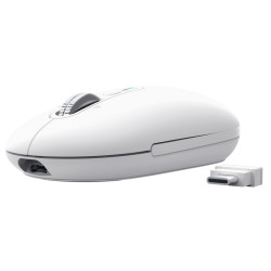 Trust Seron Slim/Kancelárska/Optická/3 200 DPI/USB+BT/Biela