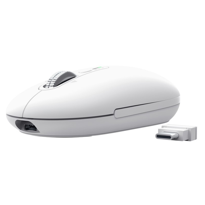 Trust Seron Slim/Kancelárska/Optická/3 200 DPI/USB+BT/Biela