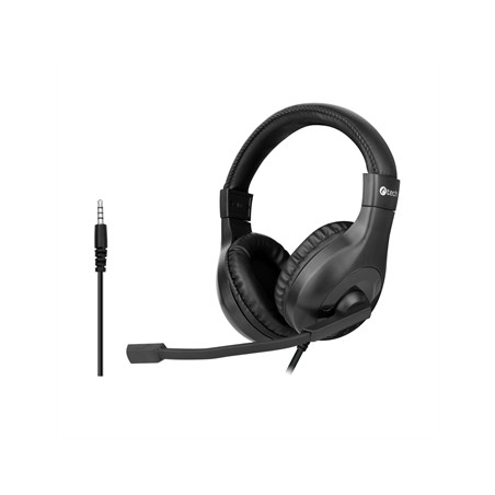 Slúchadlá k PC C-TECH MHS-05, 3,5 mm jack, čierna