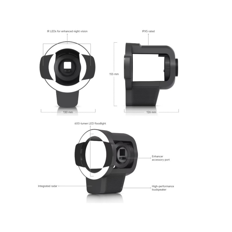 Ubiquiti UACC-Pro-Bullet-Enhancer-B, Pro Bullet Enhancer, čierna