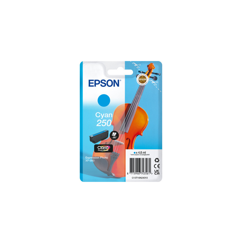 Epson Singlepack Cyan 250 ink