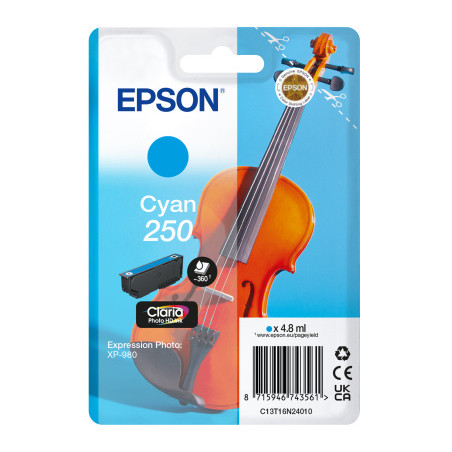 Epson Singlepack Cyan 250 ink