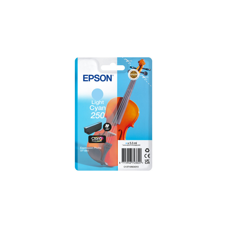Epson Singlepack Light Cyan 250 ink