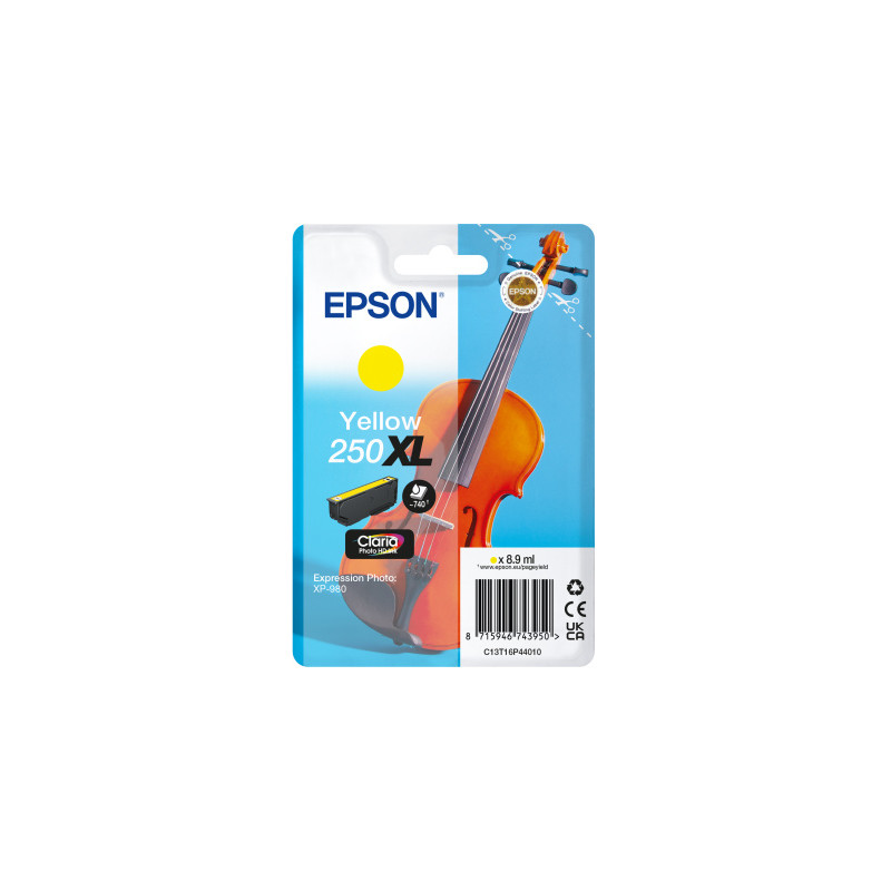 Epson Singlepack Yellow 250XL ink