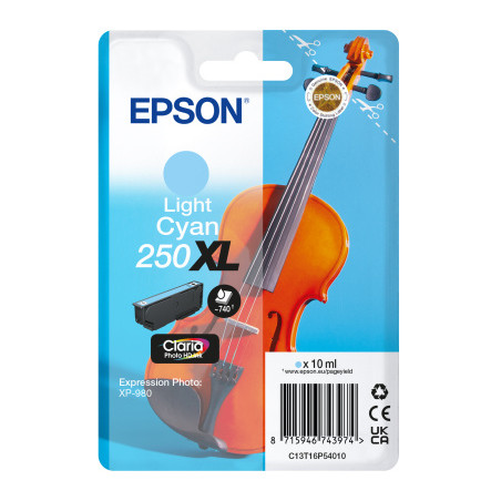 Epson Singlepack Light Cyan 250XL ink