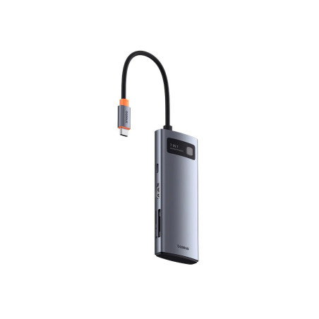 Baseus Metal Gleam Series 7v1 USB-C HUB Dokovacia Stanica Space Grey