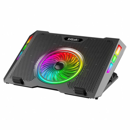 EVOLVEO Ania 16, chladiaca podložka pod notebook, 5x ventilátor, RGB podsvietenie