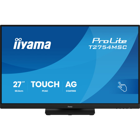 27'' iiyama T2754MSC-B2AG: IPS, FHD, AG, 10P, HDMI, repr