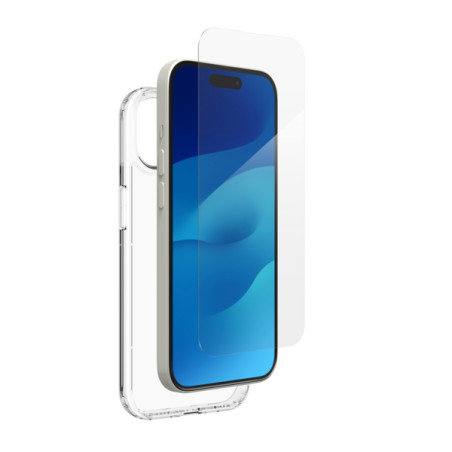 ZAGG Invisible Shield Elite 360 ° sklo + kryt iPhone 15 - priehľadný