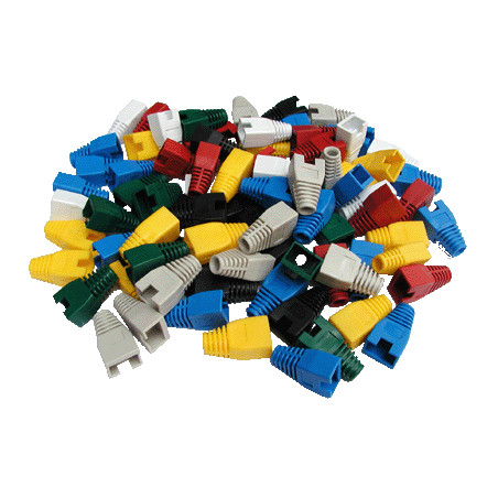 DATACOM Ochrana RJ45 s výrezom BIELA (100ks)