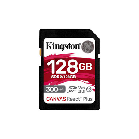 Kingston Canvas React Plus/SDHC/128 GB/UHS-II U3 / Class 10