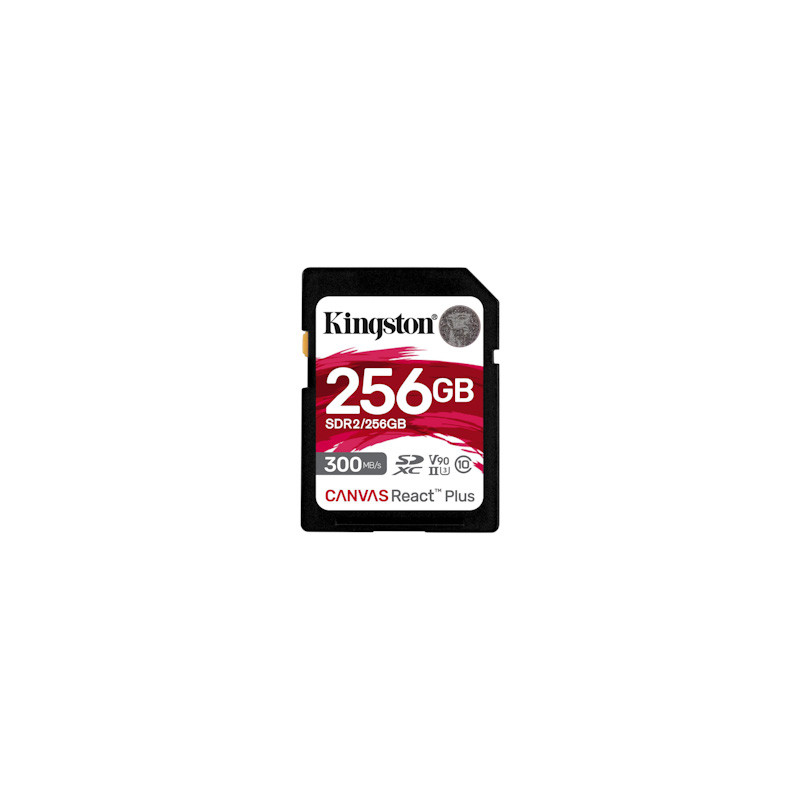 Kingston Canvas React Plus/SDHC/256 GB/UHS-II U3 / Class 10