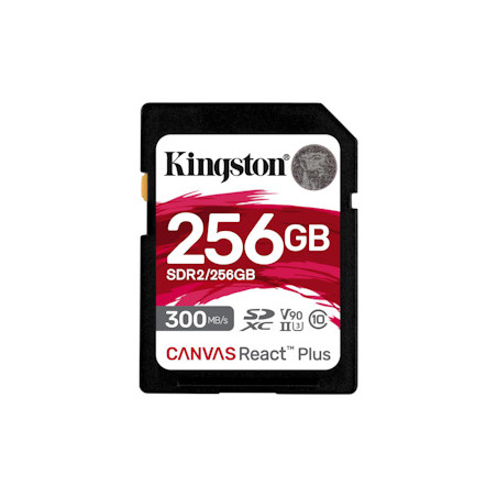 Kingston Canvas React Plus/SDHC/256 GB/UHS-II U3 / Class 10