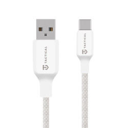Tactical Stitch Thread Cable USB-A/USB-C 1m White