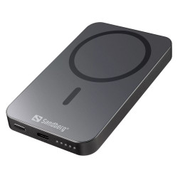 Sandberg Magnet Wireless Powerbank 5000 ALU