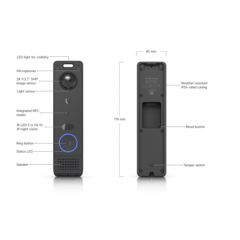 Ubiquiti UVC-G6-Entry, UniFi Protect/Access G6 Entry