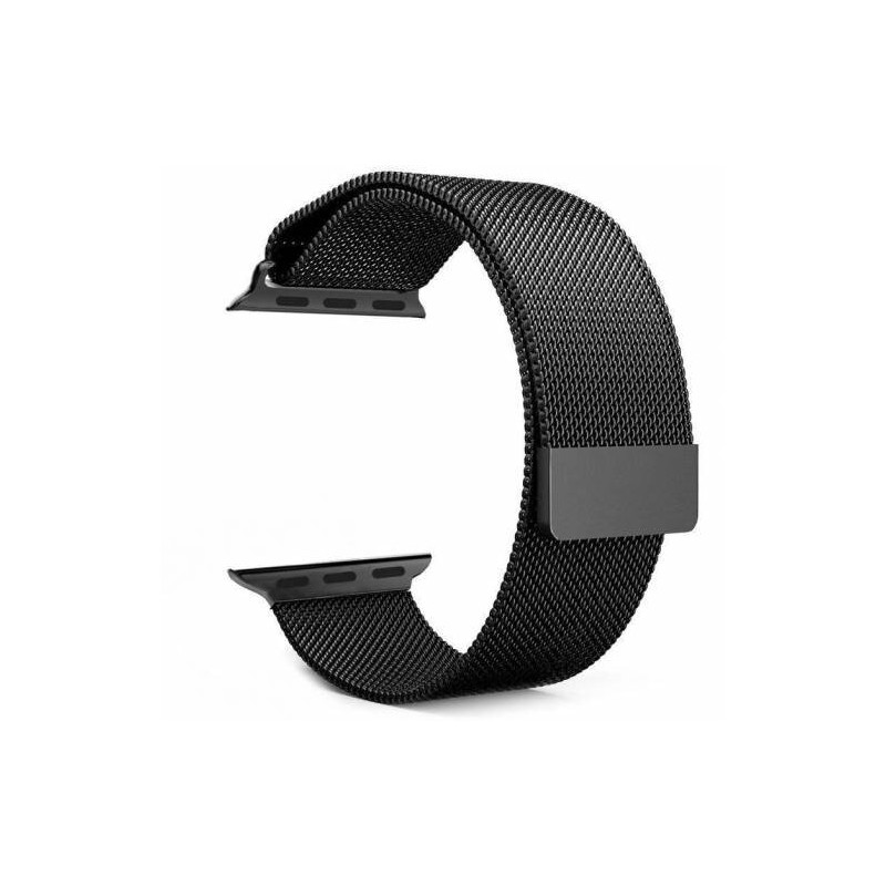 Tactical 333 Loop Magnetický Kovový Remienok pre Apple Watch 1/2/3/4/5/6/SE 38/40mm Black