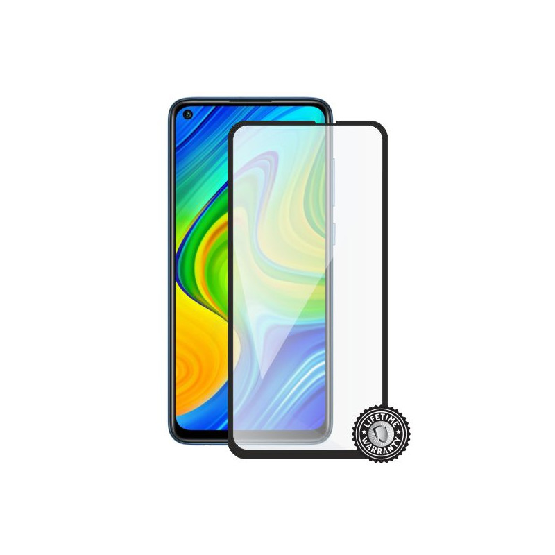 Screenshield XIAOMI Redmi Note 9S Tempered Glass protection (full COVER black)