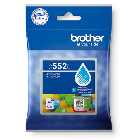 Brother LC-552C - atrament azúrový