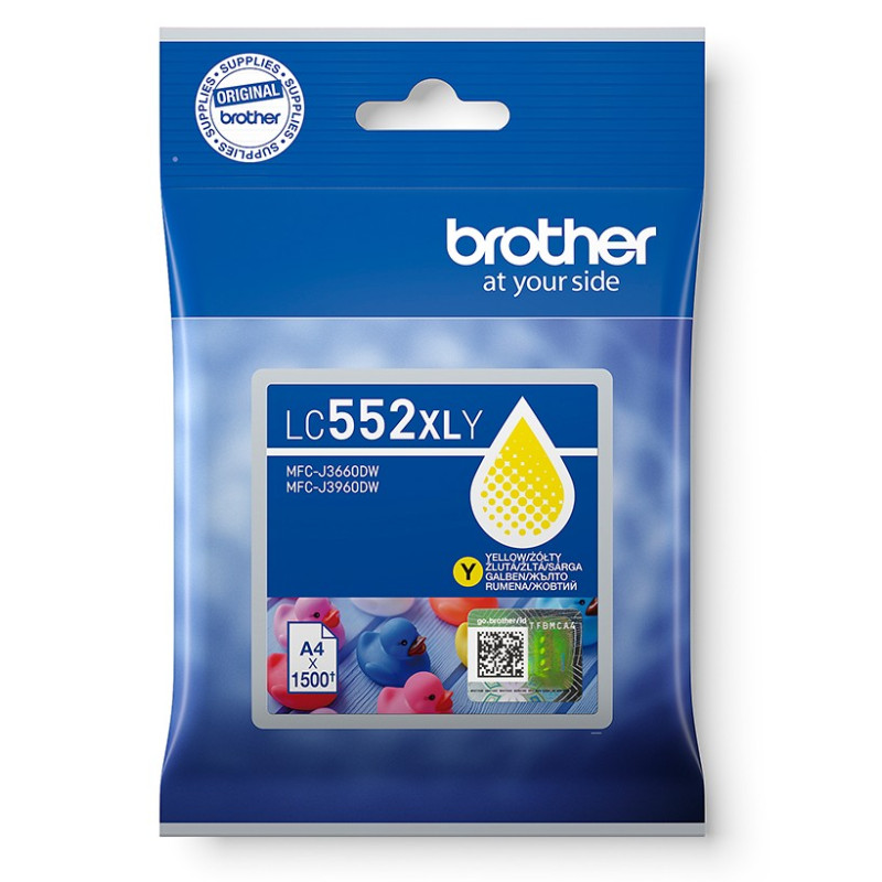Brother LC-552XLY - atrament žltý XL