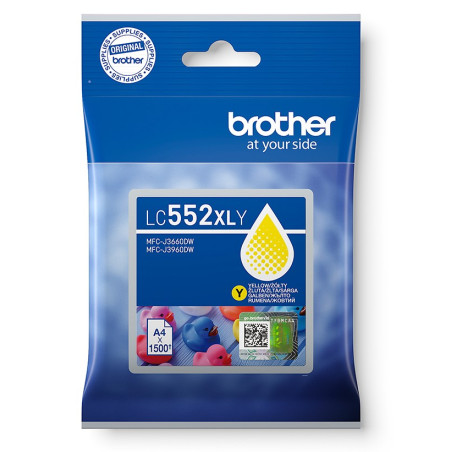 Brother LC-552XLY - atrament žltý XL