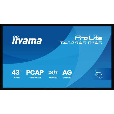 43'' iiyama T4329AS-B1AG: VA, 4K UHD, Android, 24/7