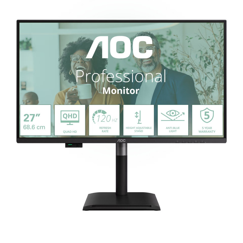 AOC/Q27P4CV/27''/IPS/QHD/120Hz/4ms/Čierna/5R