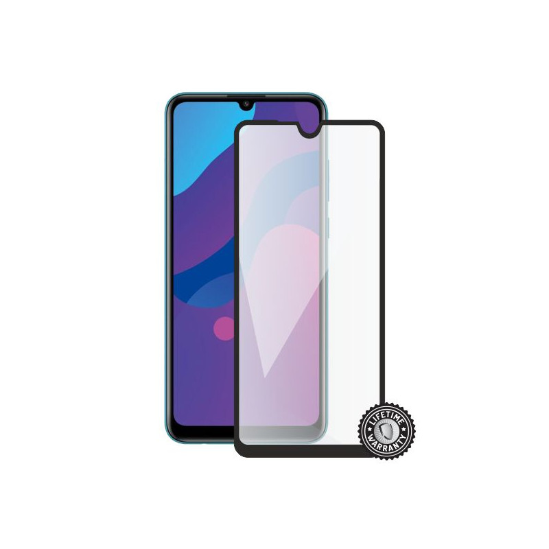 Screenshield HONOR 9A Tempered Glass protection (full COVER black)