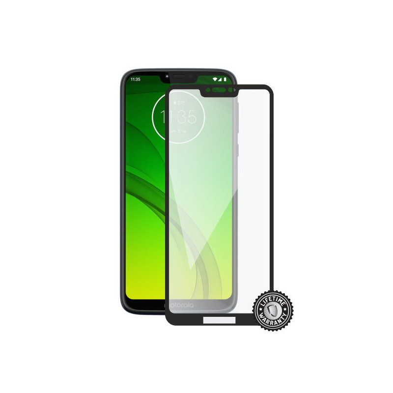 Screenshield MOTOROLA Moto G7 Power XT1955 Tempered Glass protection (full COVER black)