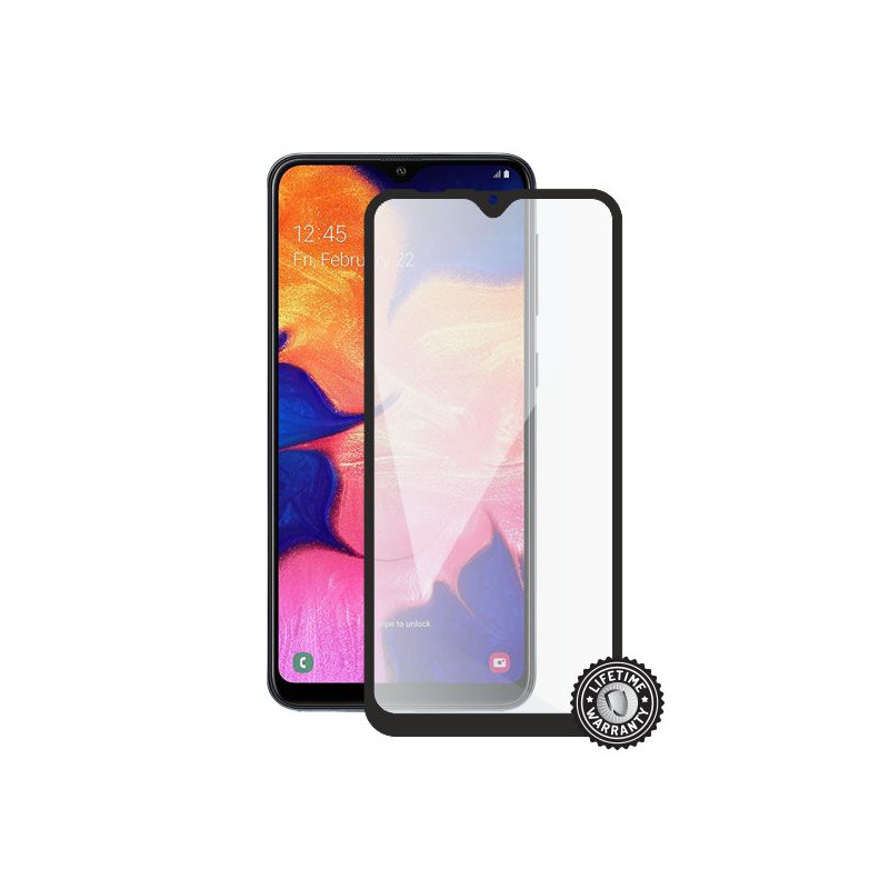 Screenshield SAMSUNG A105 Galaxy A10 Tempered Glass protection (full COVER black)