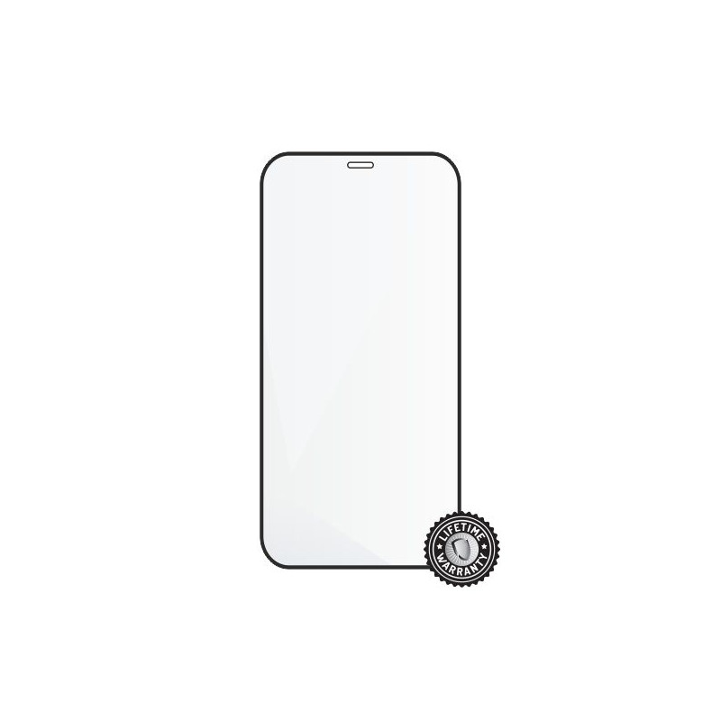 Screenshield APPLE iPhone 12 6.1.'' Tempered Glass protection (full COVER black)