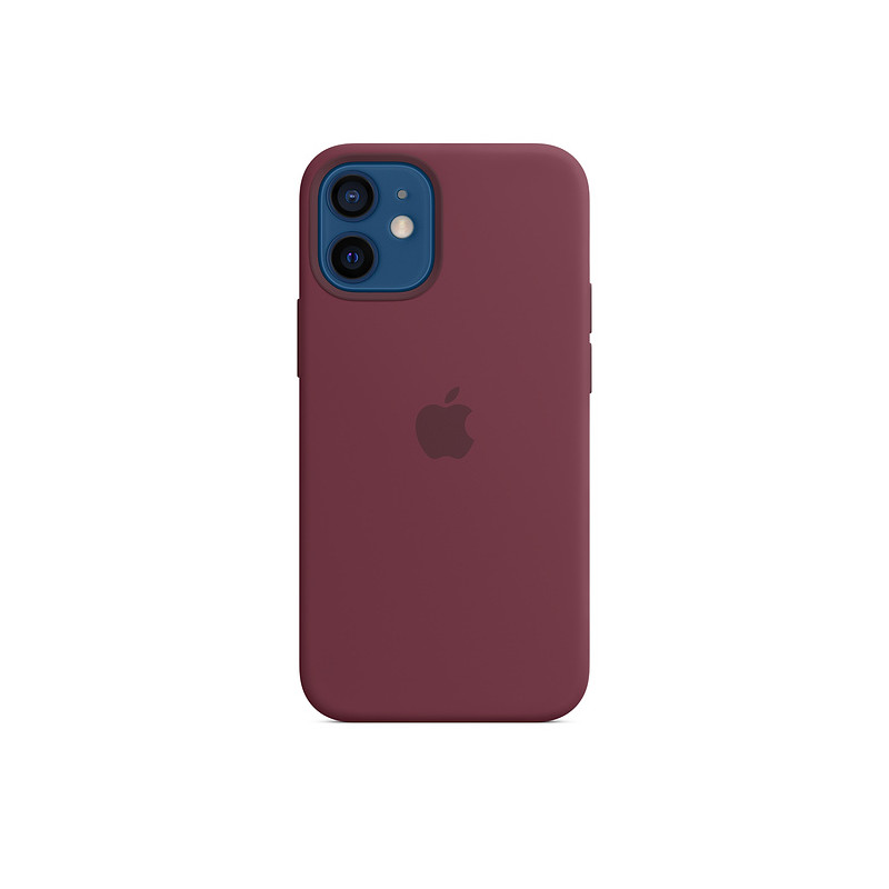 iPhone 12 mini Silicone Case with MagSafe Plum/SK