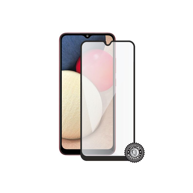 Screenshield SAMSUNG A025 Galaxy A02s (full COVER black) Tempered Glass Protection