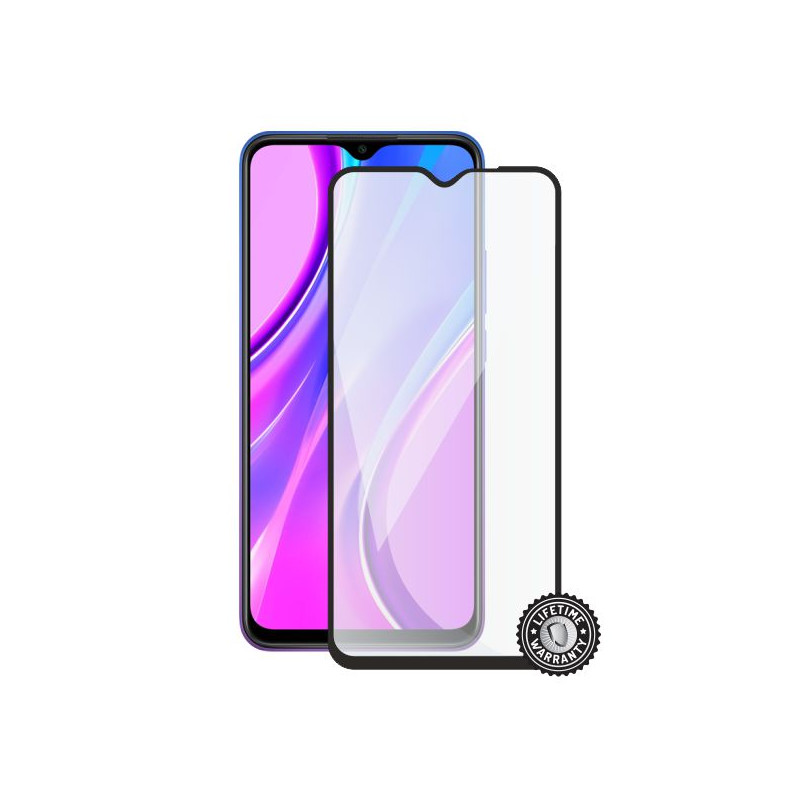 Screenshield XIAOMI Redmi 9 (full COVER black) Tempered Glass protection