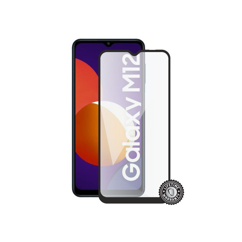 Screenshield SAMSUNG M127 Galaxy M12 (full COVER black) Tempered Glass protection