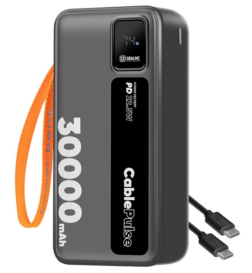 OBAL: ME CablePulse Powerbanka 30000mAh 22,5 W Black