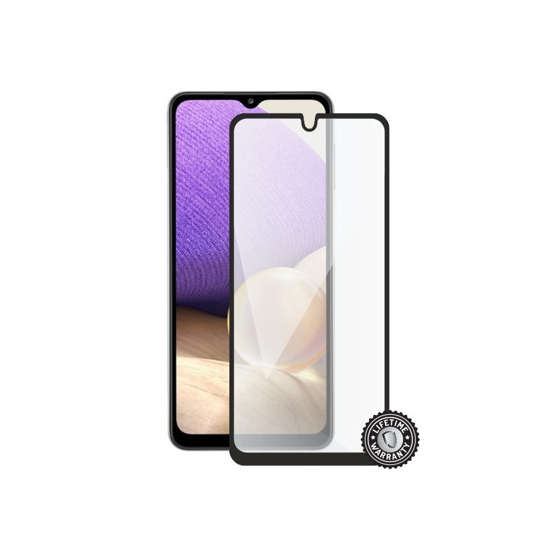 Screenshield SAMSUNG A325 Galaxy A32 4G (full COVER black) Tempered Glass protection