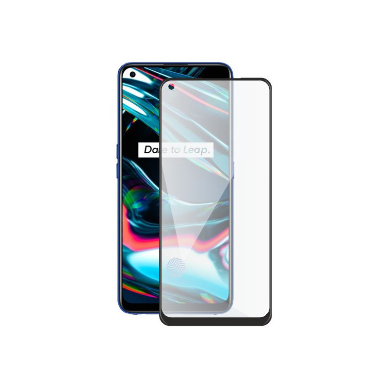 Screenshield REALME 7 PRO (full COVER black) Tempered Glass Protection