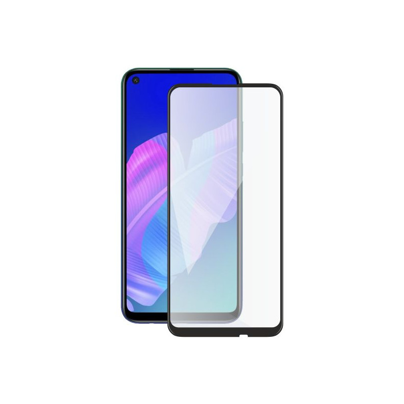 Screenshield HUAWEI P40 Lite E (full COVER black) Tempered Glass Protection