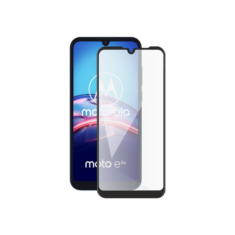 Screenshield MOTOROLA Moto E6s XT2053 (full COVER black) Tempered Glass Protection