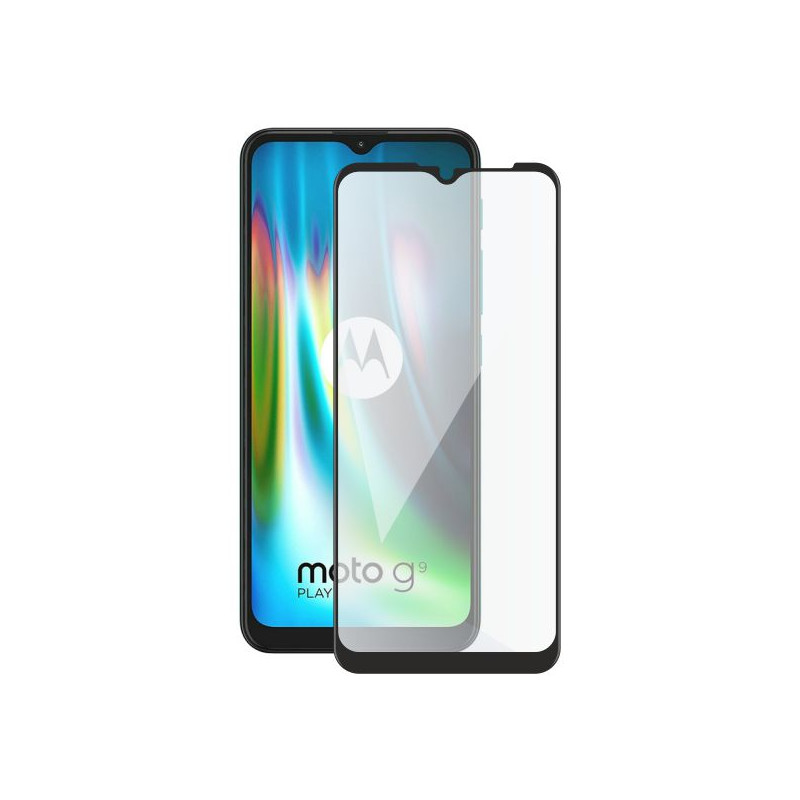 Screenshield MOTOROLA Moto G9 Play XT2083 (full COVER black) Tempered Glass Protection