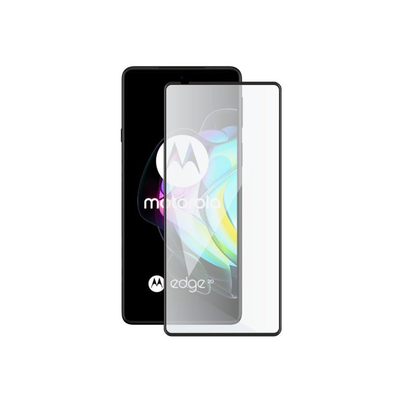 Screenshield MOTOROLA Edge 20 XT2143 (full COVER black) Tempered Glass Protection