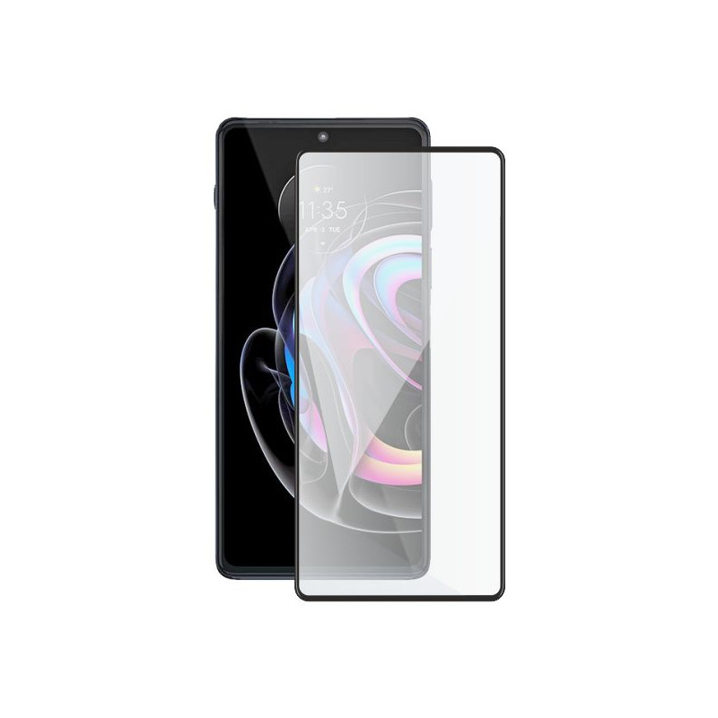 Screenshield MOTOROLA Edge 20 Pro XT2153 (full COVER black) Tempered Glass Protection