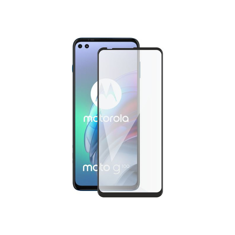 Screenshield MOTOROLA Moto G100 XT2125 (full COVER black) Tempered Glass Protection