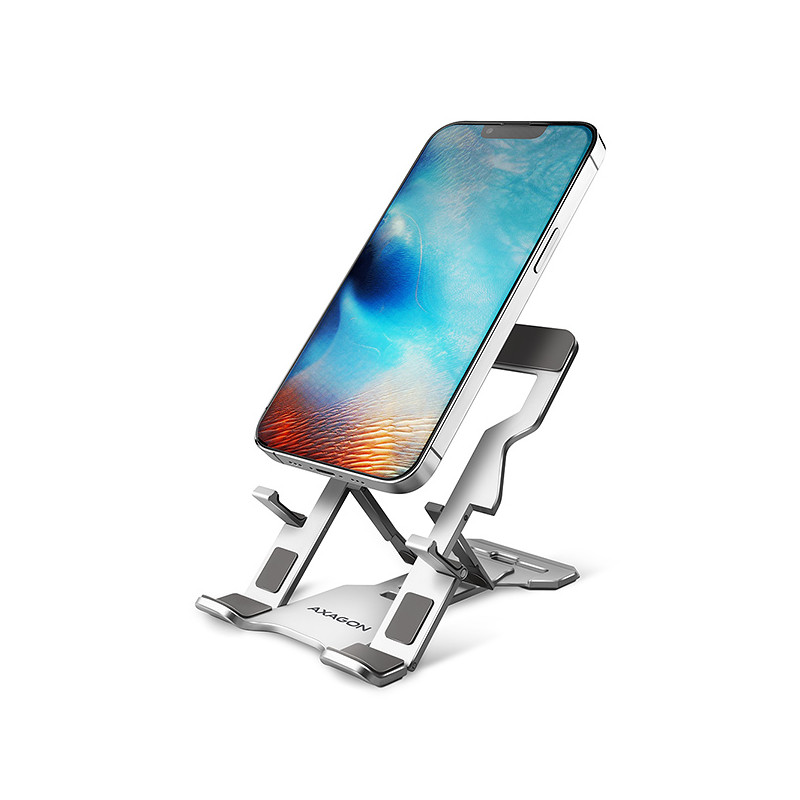 AXAGON STND-M, hliníkový stojan pre telefóny a tablety 4'' - 10.5'', 5 nastaviteľných uhlov